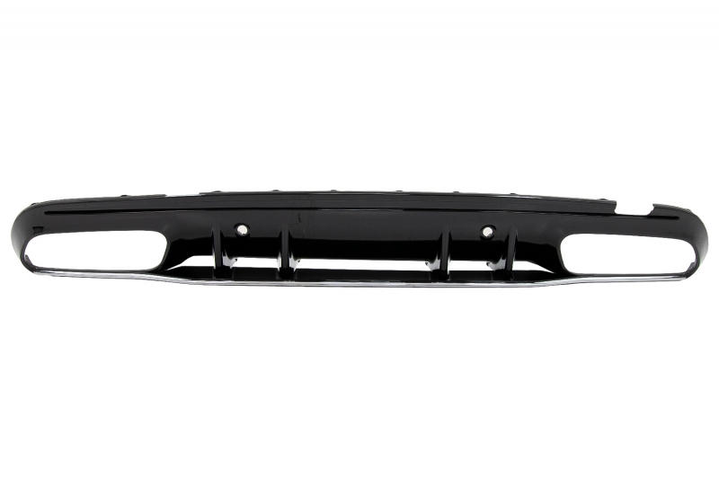 Achterbumper Diffusor Mercedes W205 C-Klasse C63S Design Zilver Tips AMG Sport Line