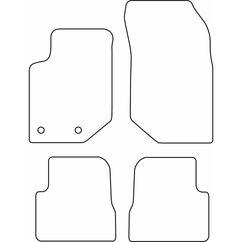 Automatten Velours  Jeep Avenger & Fiat 600 (benzine) 2023-