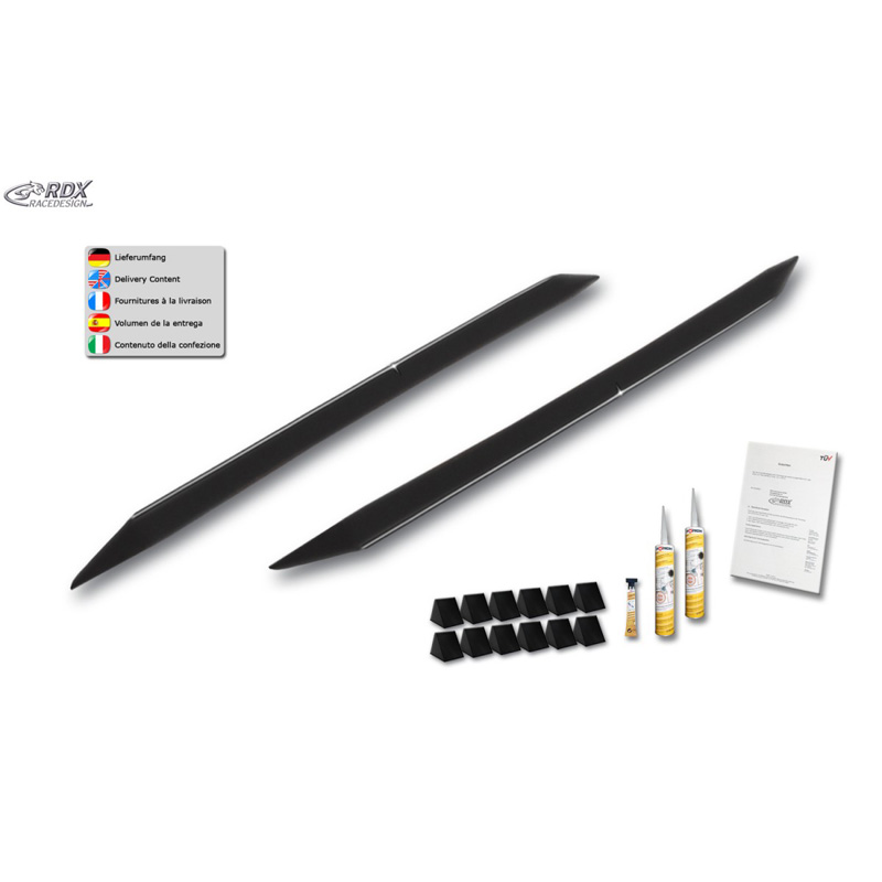 Sideskirts 'Slim'  BMW 1-Serie F20/F21 2011-2019 (ABS zwart glanzend)