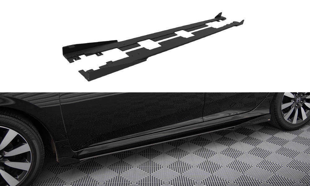 Zijskirts met Canards Street Pro Honda Civic Maxton