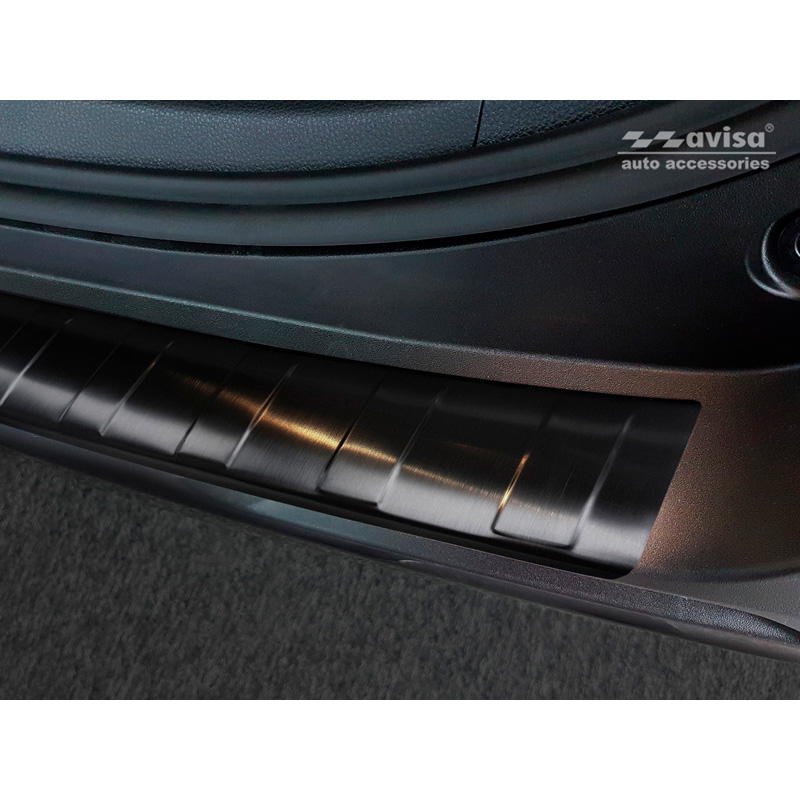 Zwart RVS Achterbumperprotector  Toyota RAV4 (5th Gen.) 2018- & Suzuki Across 2020- 'Ribs'