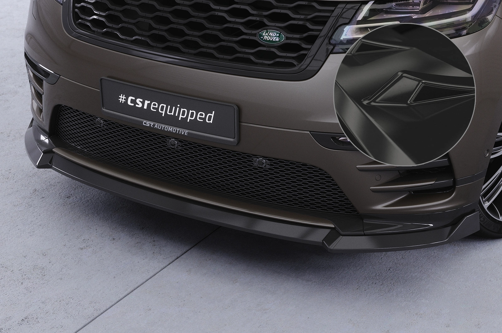 Voorspoiler Land Rover Range Rover Velar Glans Zwart (2020-)