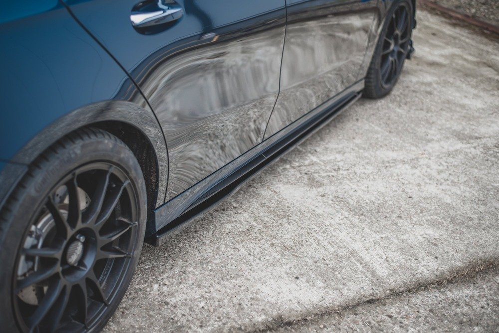 Zijskirts Mercedes A Klasse W177 A35 AMG Glans Zwart