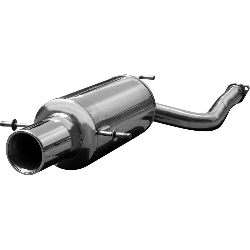100% RVS Sportuitlaat  Subaru Impreza 4WD 2.0 STi 2002- 120mm Mega