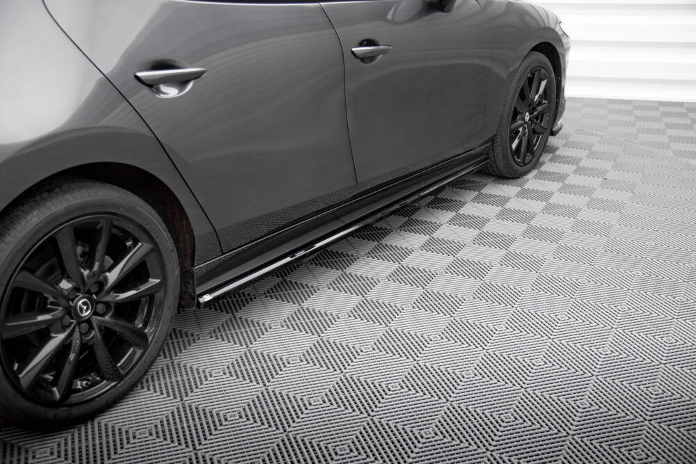 Zijskirts Mazda 3 Mk4 Maxton Glans Zwart