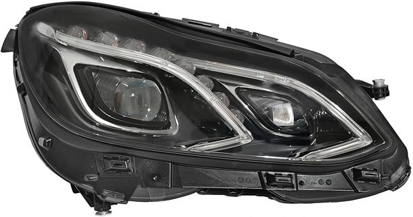 Koplamp Rechts Mercedes W212  Zwart LED