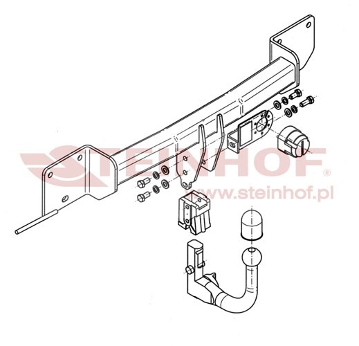 Trekhaak BMW 3 Serie 4D (E90) (excl. 335i and 335d) 03/2005-2012