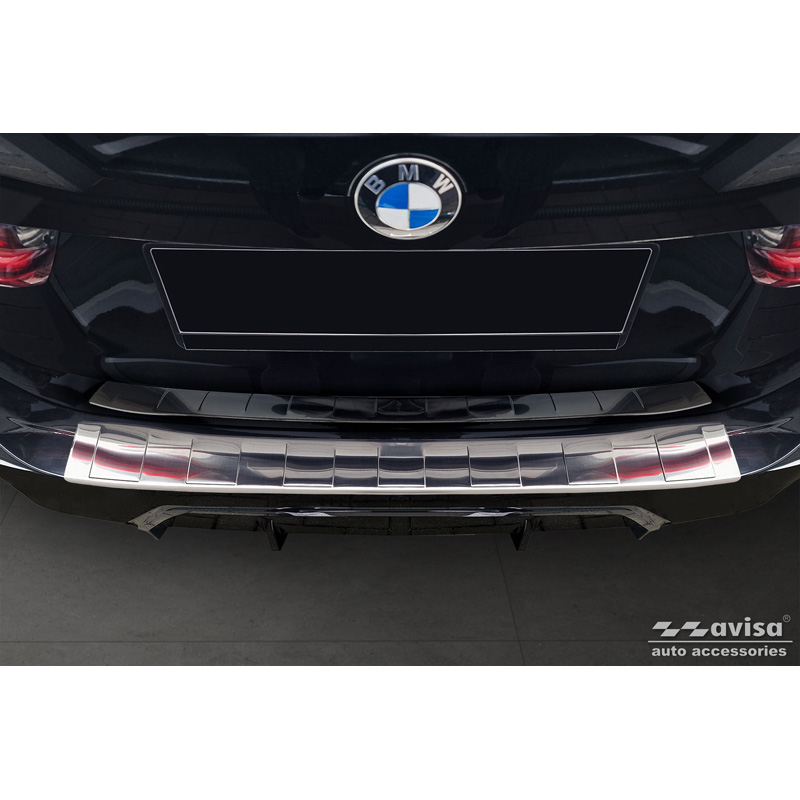 RVS Achterbumperprotector  BMW 3 Serie Touring (G21) Facelift 2022- met M-Pakket 'Ribs'