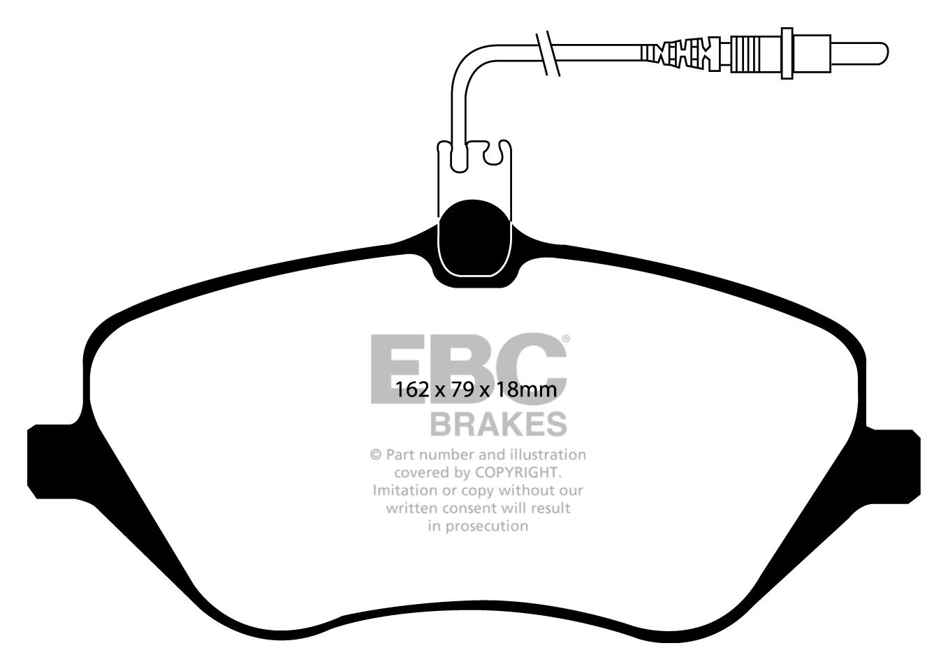 EBC Brakes PEUGEOT 407 Coupe 2.7 TD 2005-2010 Remblokken voorzij