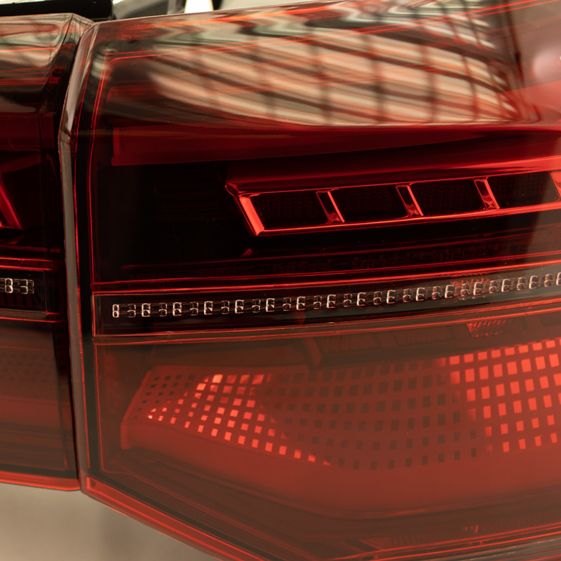Set LED Achterlichten  Volkswagen Golf VIII 2020- excl. Variant - Rood/Rookgrijs - incl. Dynamic Running Light