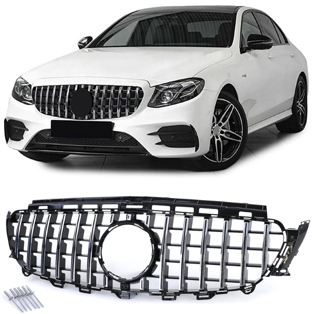 Grill Mercedes Benz E-Class W213 S213 C238 (2016+) GT-R Panamericana Design Chroom
