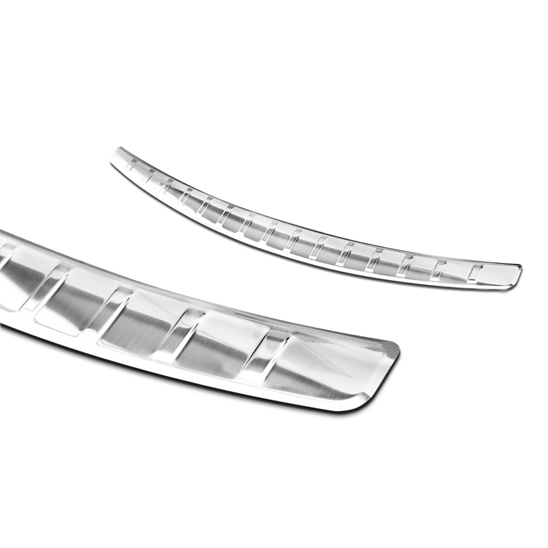 RVS Achterbumperprotector  Mercedes C-Klasse W205 Sedan 2014-2019 & 2019-2021 'Ribs'