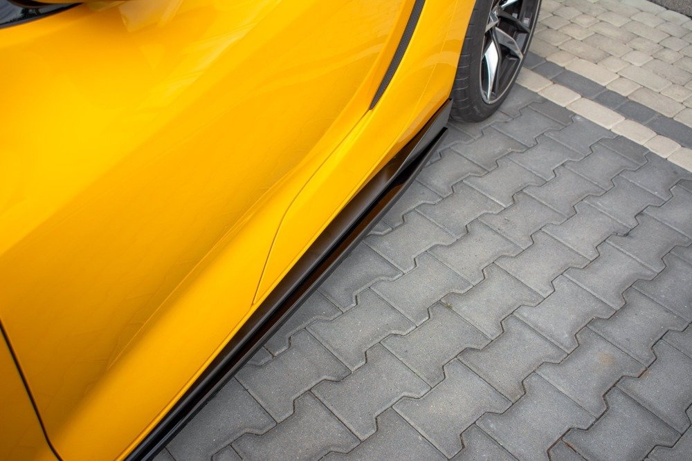 Zijskirts Toyota Supra MK5 Maxton Glans Zwart