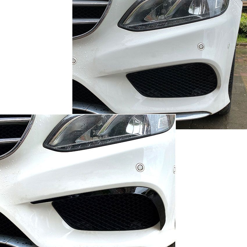 Canards Mercedes E Klasse W212 FL AMG Pakket Glans Zwart