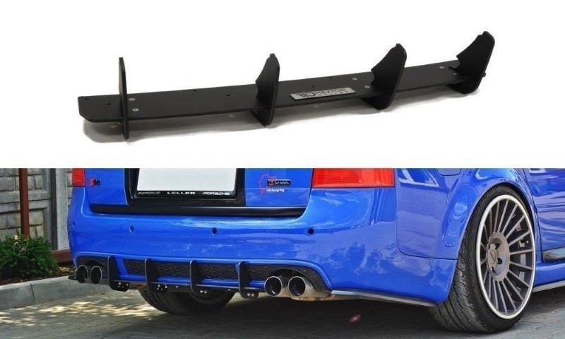 Achter Diffusers Audi RS6 C5 Glanzend Zwart