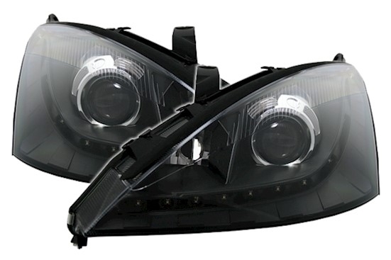 Koplampen Ford Focus 98-01 LED zwart