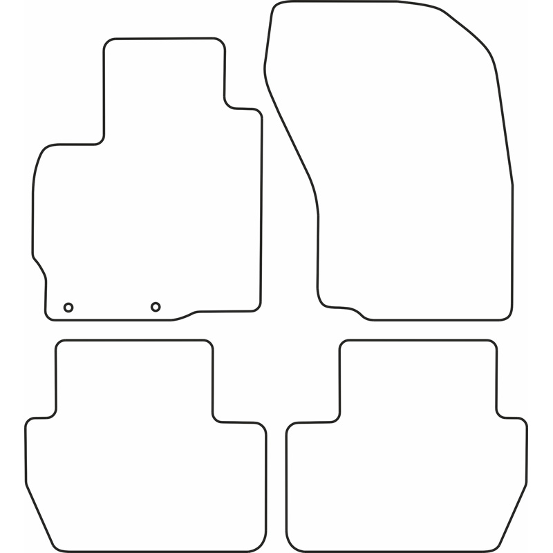 Automatten Velours  Mitsubishi Outlander 2007-2012