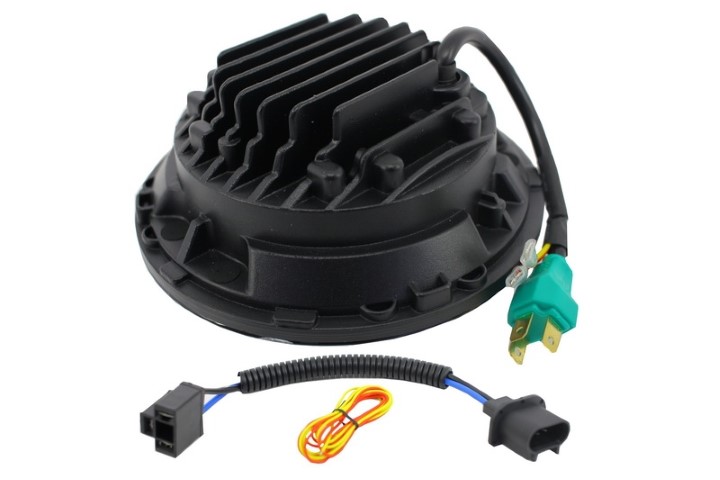 Koplampen VW Golf I / II / Kafer / Jeep Wrangler / Defender Full LED Cross