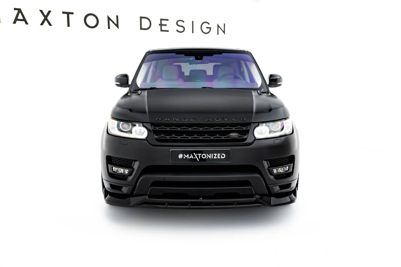 Voorspoiler Land Rover Range Rover Sport MK2 Maxton Glanzend zwart