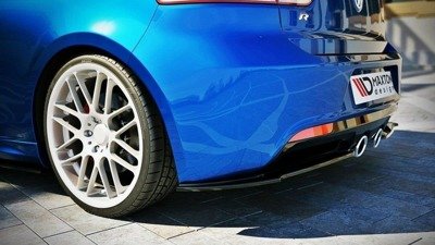 Zijdiffusers VW Golf 6 R Glans Zwart