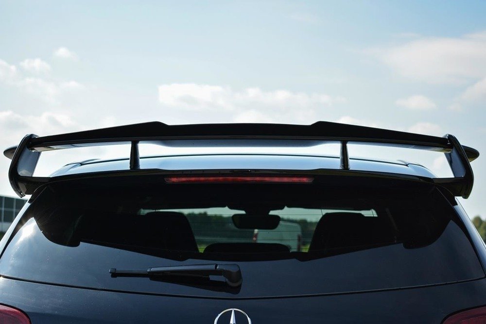 Achterspoiler Lip Mercedes W176 A45 AMG Facelift Glans Zwart Maxton