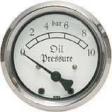 Classic Silverline Oliedruk meter 0-10 bar