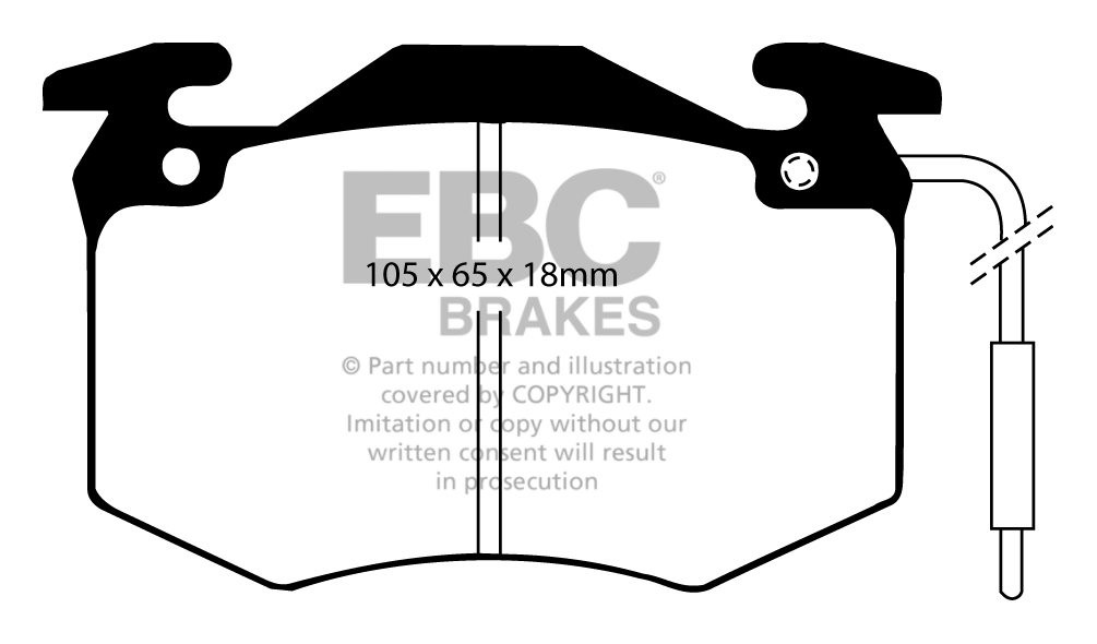 EBC Brakes PEUGEOT 505 2.5 TD 79-92 Remblokken voorzijde