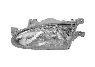 koplamp, H4, rechts,-01/1997 Hyundai Accent/Excel, 4/5 drs, 1995