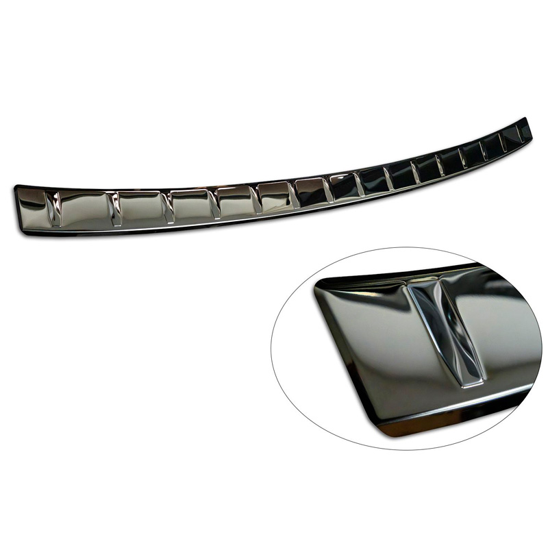 Avisa Zwart-Chroom RVS Achterbumperprotector  MG HS/EHS II 2024- 'Ribs'