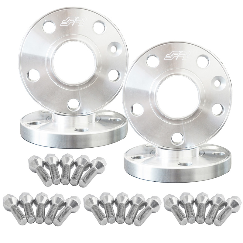 Simoni Racing Aluminium Spoorverbreder Set - 2x12mm(VA) - 2x16mm(AA) (Naaf 72,6mm) inclusief wielbouten -  BMW diversen