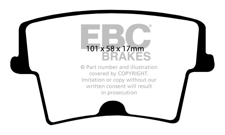 EBC Brakes DODGE (USA) Magnum 5.7 2004-.. Remblokken achterzijde