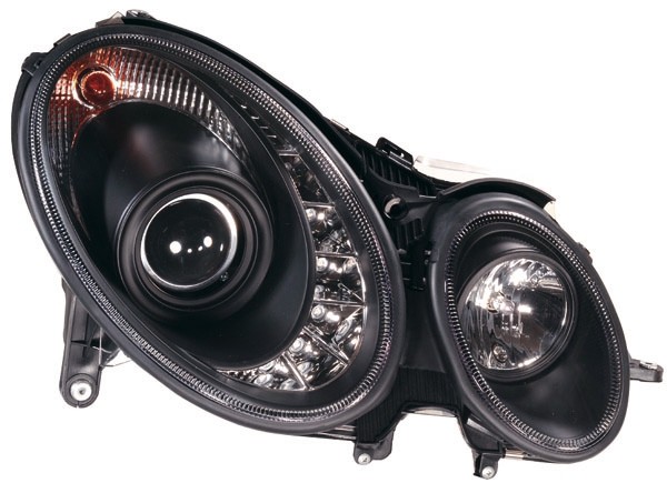 Koplampen Mercedes E-Class W211 Zwart 02-06