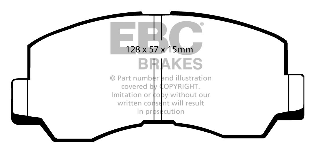 EBC Brakes MITSUBISHI Galant 1.6 (A161) 80-81 Remblokken voorzij