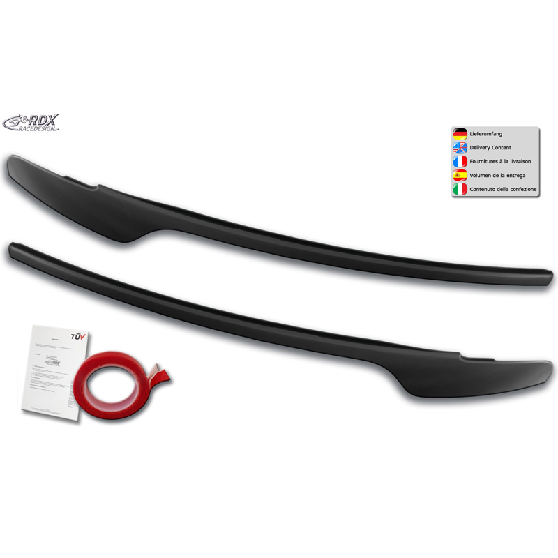 Koplampspoilers  Audi A4 (B8) Sedan/Avant Facelift 2011-2015 (ABS)