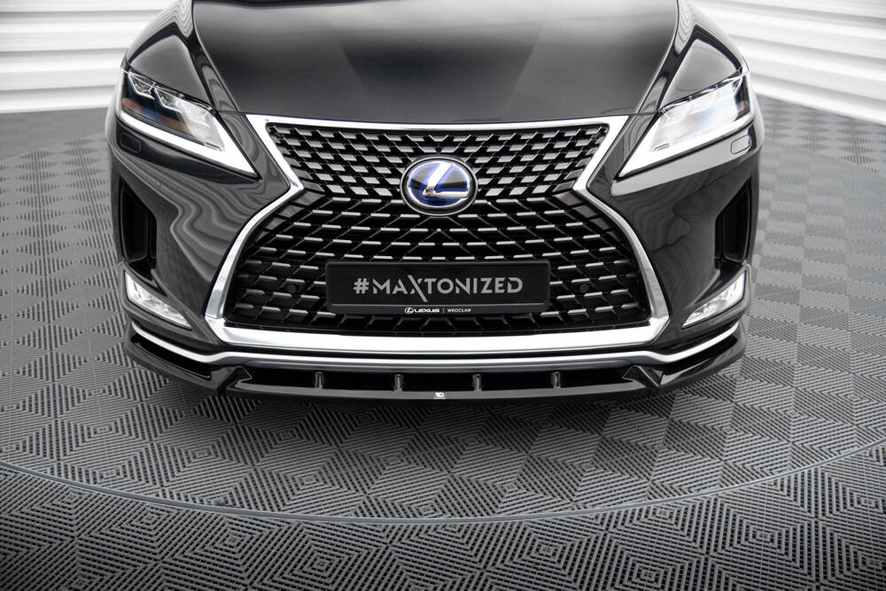 Voorspoiler Lexus RX Mk4 Facelift 2019 -  2022 Maxton Glans Zwart