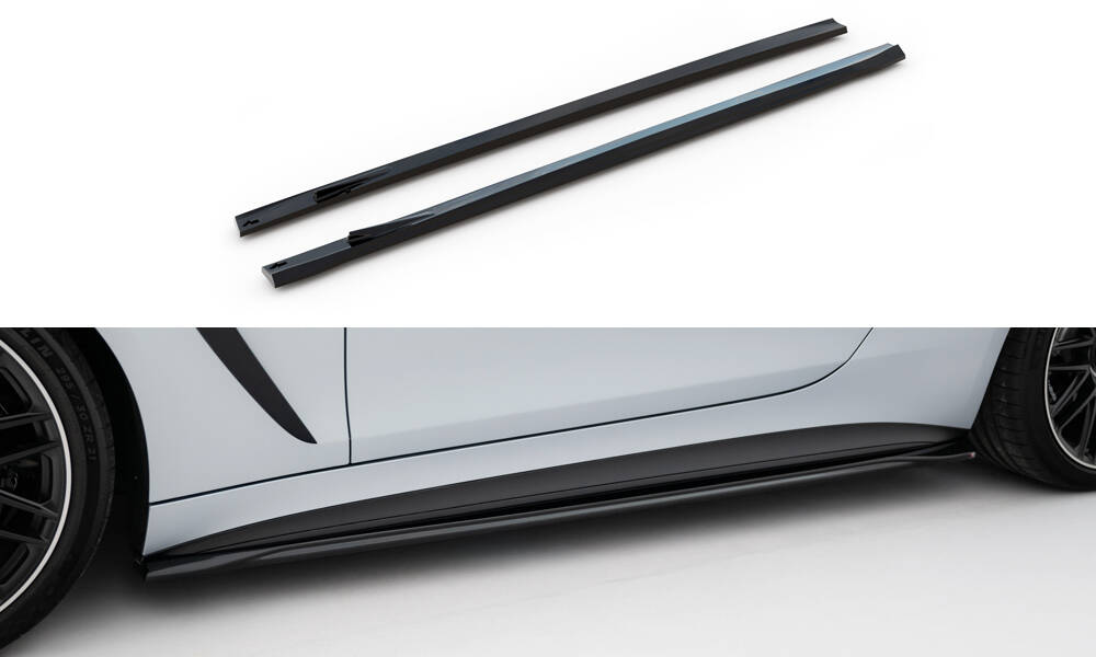 Zijskirts V.1 Mercedes-AMG GT 63 C192 Maxton Glanzend zwart