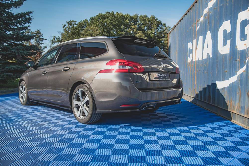 Spoiler Cap Peugeot 308 SW MK2 Facelift 17-.. Glans Zwart