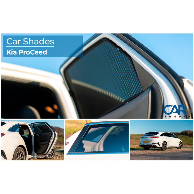 Set Car Shades (achterportieren)  Kia ProCee'd (CD) Shooting Brake 2018- (2-delig)