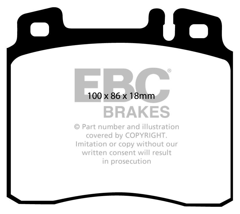 EBC Brakes MERCEDES S-Class (W140) S420 93-98 Remblokken voorzij