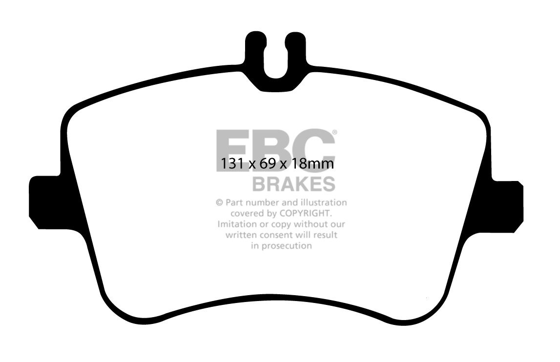 EBC Brakes MERCEDES C-Class (W203) C230 K 2004-2007 Remblokken v