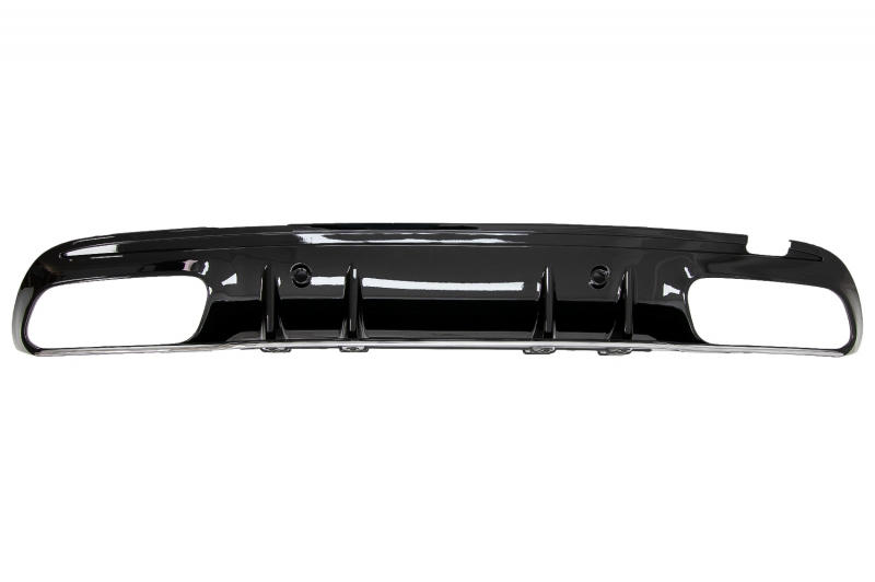 Achterbumper Diffusor Mercedes W205 C-Klasse C63S Design Zilver Tips AMG Sport Line
