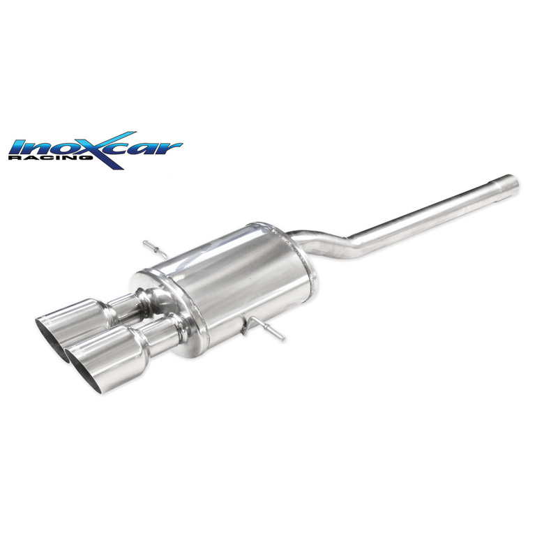 100% RVS Sportuitlaat  Mini R56 1.6 Cooper S 184pk 2011- 2x100mm Racing