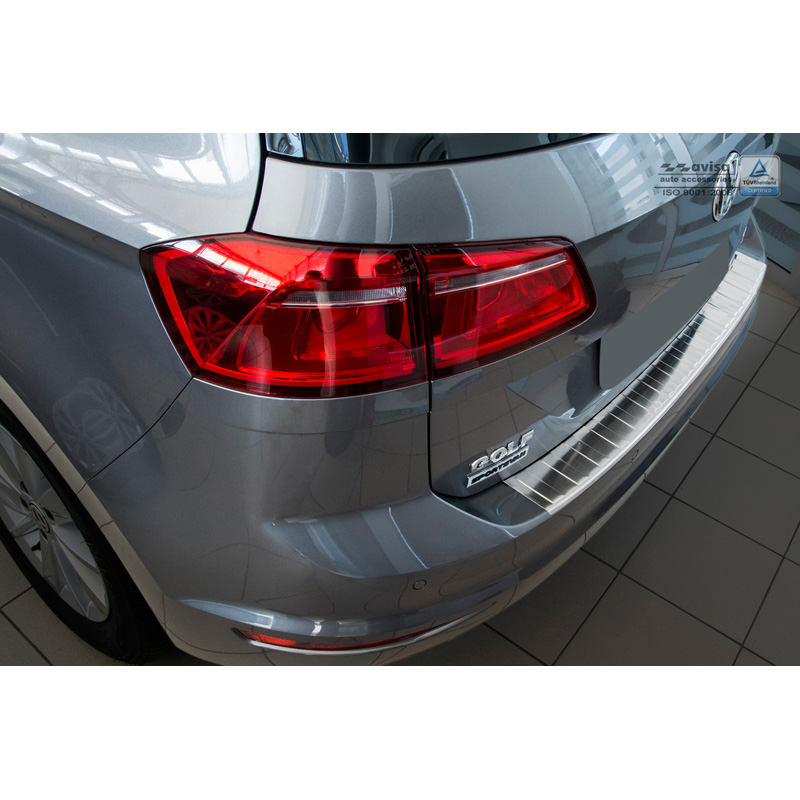RVS Achterbumperprotector  Volkswagen Golf VII Sportsvan 2014- ' Ribs '