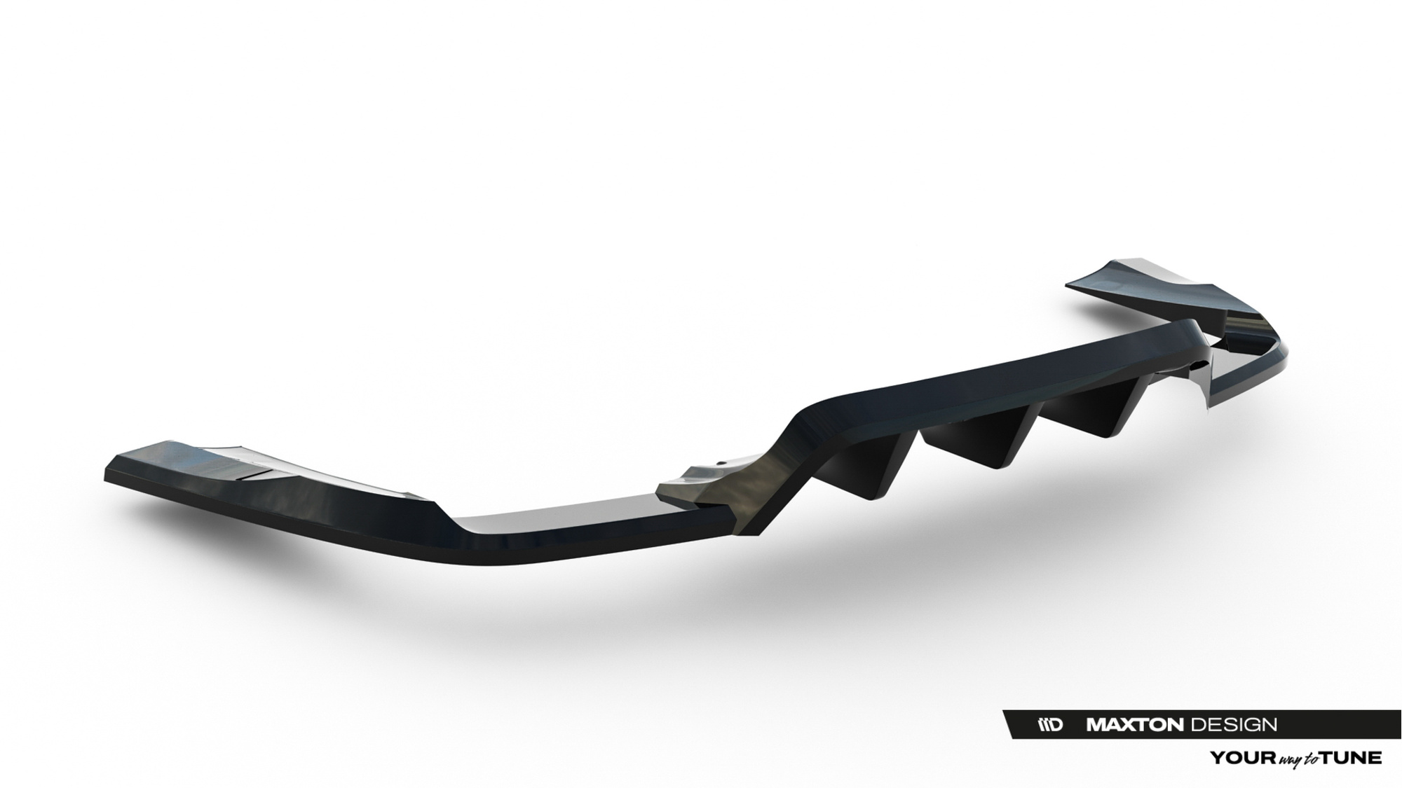 Achter Diffuser Land Rover Range Rover Sport MK2 Maxton Glanzend zwart