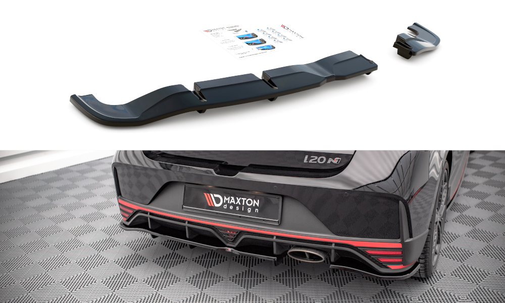 Diffuser Hyundai I20 N Mk3 Glans Zwart