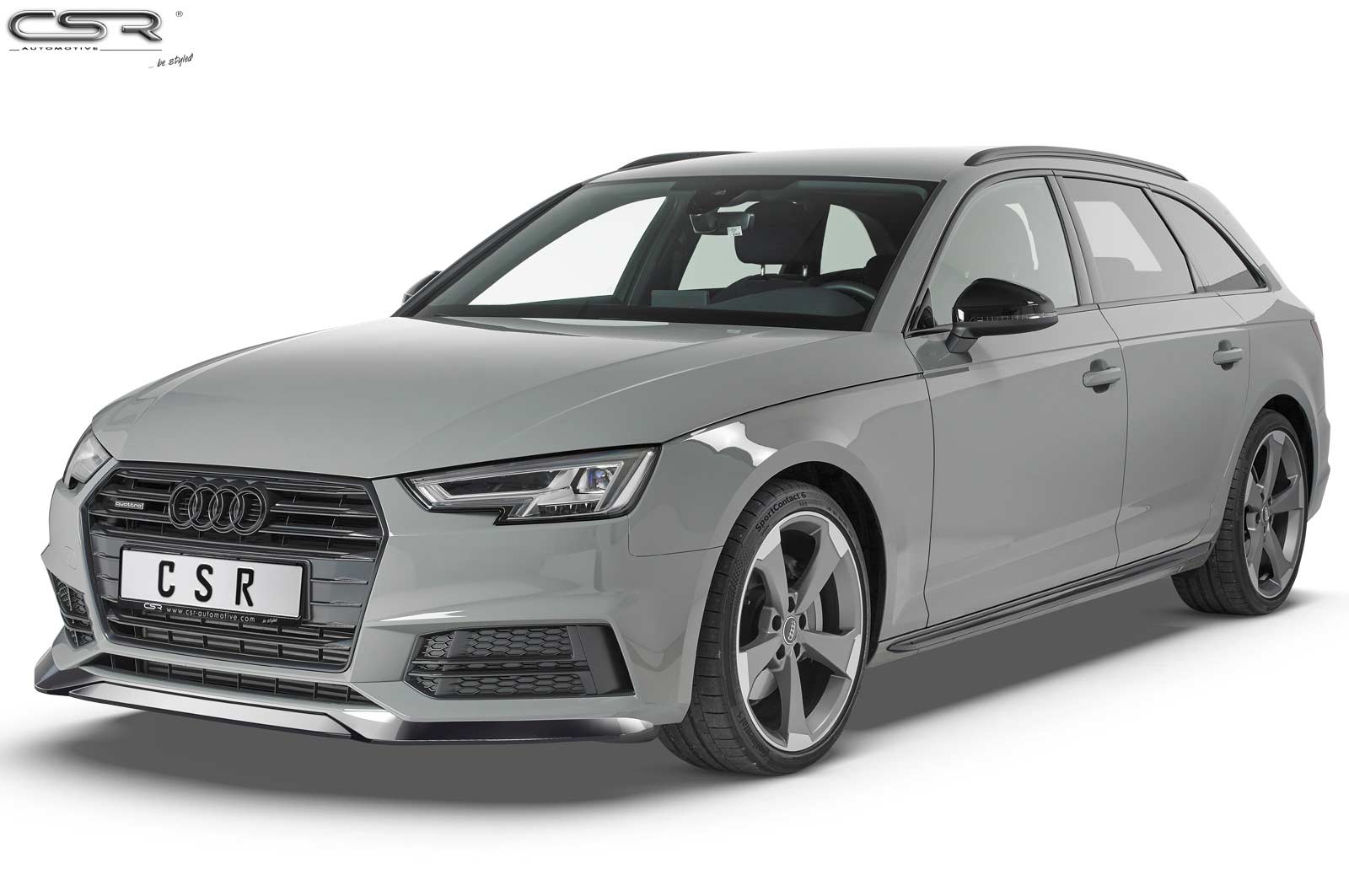 Voorspoiler Audi A4 B9 8W S-Line / S4 B9 8W Carbon look