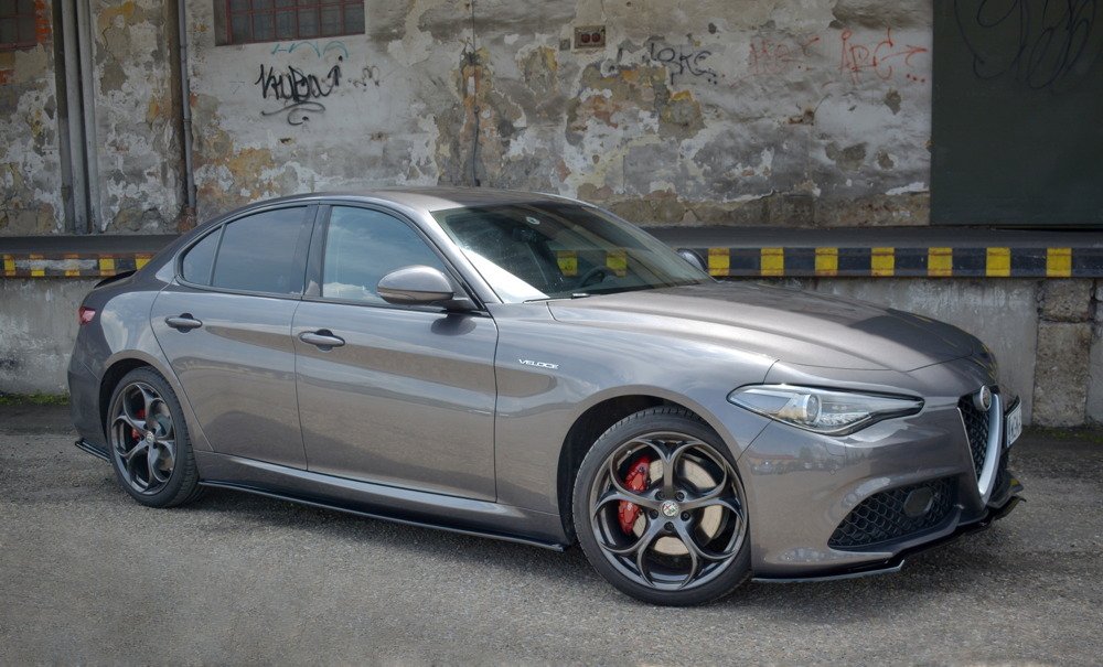 Zijskirts Alfa Romeo Giulia Veloce Maxton Glans Zwart