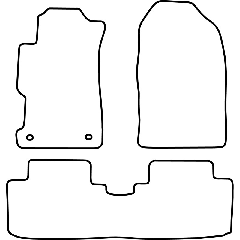 Automatten Velours  Honda Civic coupe 2001-2005