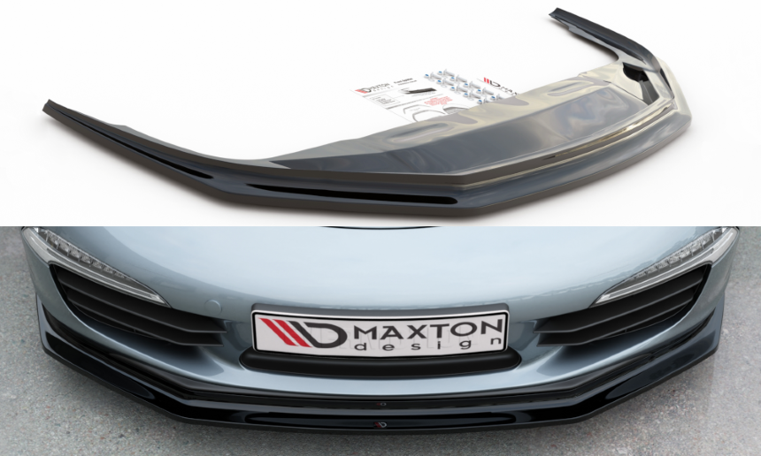 Voorspoiler Porsche 911 Carrera (991) Maxton Design glans zwart V.2