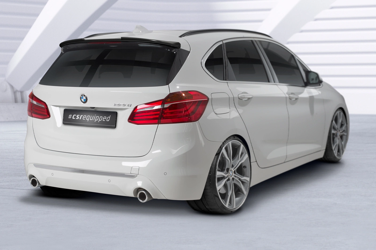 Dakspoiler BMW 2-Serie F45 Active Tourer 03/2014-10/2021 Glans Zwart